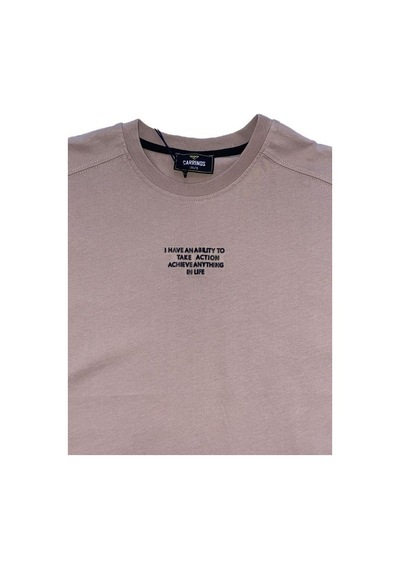 Carinos Erkek Çocuk Pamuklu I Have An Kabartma Yazılı Tshirt-14050-vizon Vizon