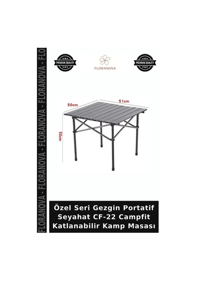 Özel Seri Gezgin Portatif Seyahat Cf-22 Campfit Katlanabilir Kamp Masası Belirtilmemiş