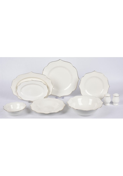 New Bone Porselen 30 Parça Yemek Takımı Mtfk0120 Beyaz