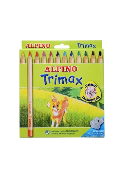 Alpino Alp-al-113 12'li Trımax Jumbo Kuruboya 124-Pembe