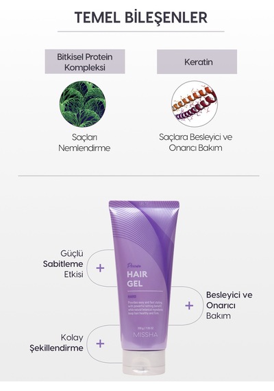 Missha Bakım Etkili Güçlü Tutuşlu Şekillendirici Sert Saç Jölesi Procure Transtyle Hard Hair Gel