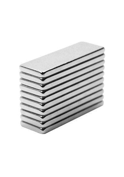 Dünya Magnet 20 Adet Neodyum Mıknatıs Magnet 30x10x2 Mm Dikdörtgen Güçlü Mıknatıs
