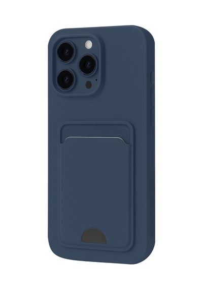 Apple iPhone Uyumlu - 16 Plus Kılıf Kelvin Kartvizitli Silikon - Lacivert