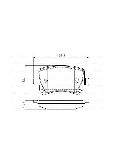 Vw Jetta 1.4Tsi 2006-2010 Bosch Arka Balata