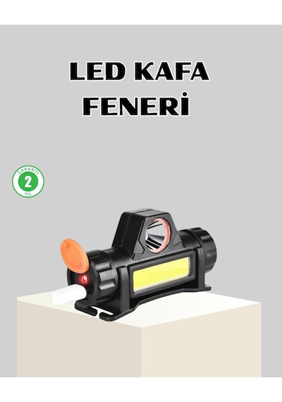 Nrzsnt Kamp Ve Doğa İçin Şarjlı Led Baş Feneri Mıknatıslı, Su Geçirmez