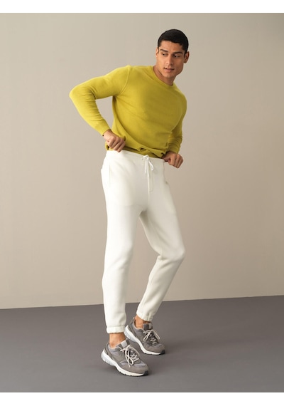 Xint Ekru Regular Fit Pamuklu Sweat Pantolon 380135
