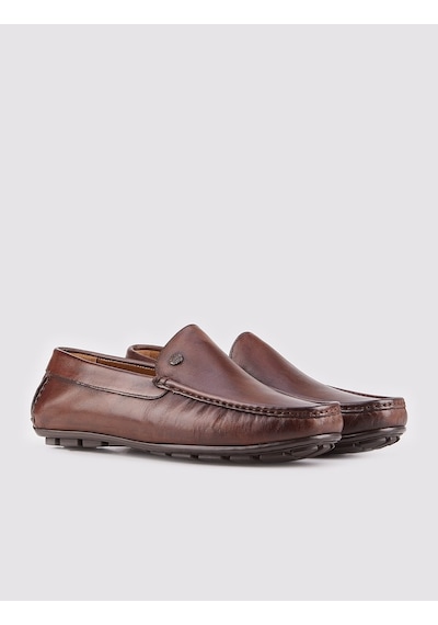 Cabani Hakiki Deri Kahverengi Erkek Loafer Ayakkabı Kahverengi (521643695) Kahverengi