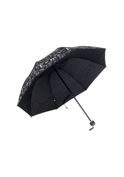 Herşey Nota Mc2 Fizik Unisex Desenli Siyah Şemsiye 330 Çok Renkli