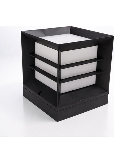 Set Üstü Mega Izgaralı Bahçe Duvar Armatürü 60 Cm Aplik Suya Dayanıklı Modern Dış Mekan Aydınlatma
