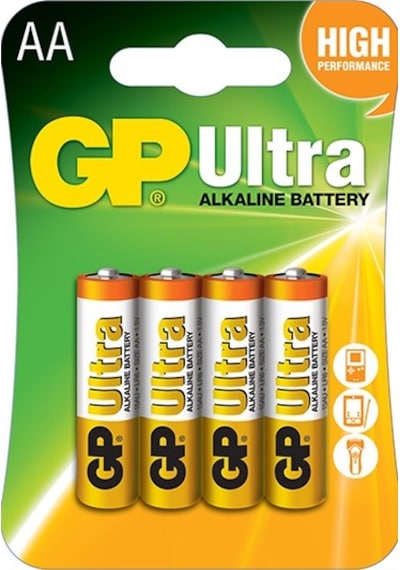 GP 15AU-2U4 Ultra Alkalin AA Kalem Pil 4'lü