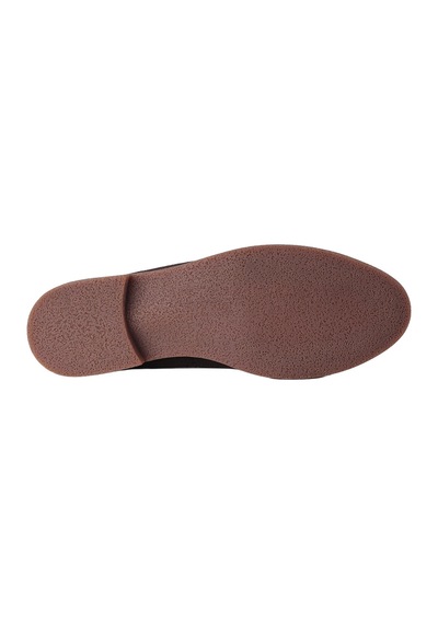Hobby Ayakkabı Hobby Kadın Süet Metal Tokalı Loafer Babet Ayakkabı Kahverengi