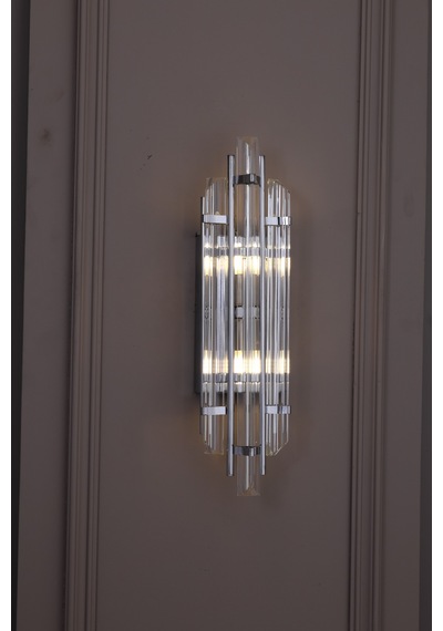 Elite Lighting Helenora Cam Modern Krom Renk Duvar Apliği
