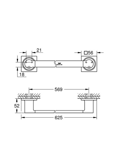 Grohe Allure Havluluk - 40341001 Krom