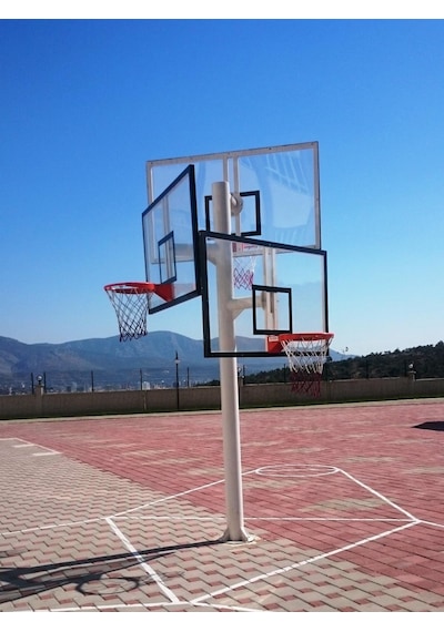 Adelinspor Basketbol Potası Üçlü Grup Kademeli Yük 10 MM Cam