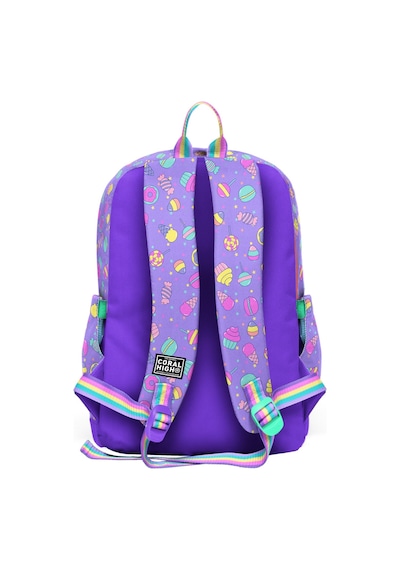 Coral High Kids Şeker Ayıcık Desenli Okul Sırt Çantası 33205 Lila