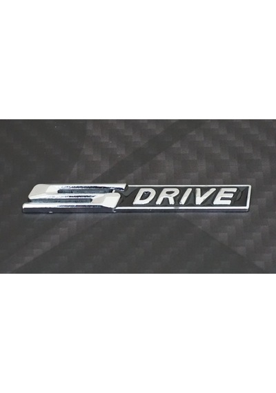 Bmw S Drive Krom Metal Bagaj Logo 3M 3D