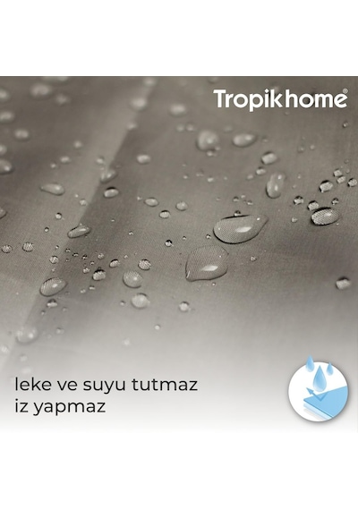 Tropik Home Siyah Mermer Desenli Banyo Perdesi, 180x200cm Duş Perdesi-tek Kanat Duş Perdesi-c Halka Hediyeli Diğer