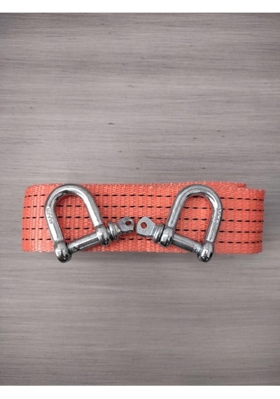 Polyester Oto Çekme Halatı, Turuncu, 3 Metre, 3 Ton, 50 Mm Genişlik, Mapa Vidalı Kancalı Zincir Kilidi , Araç Kurt