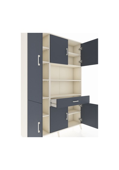 Arges Dolap 10 Raflı Tek Çekmeceli 6 Kapaklı 132x30x195 Aytaşı-antrasit/antrasit Antrasıt/antrasıt Arges Dolap 10 Raflı Tek Çekmeceli 6 Kapaklı 132x30x195 Aytaşı-antrasit/antrasit Antrasıt/antrasıt
