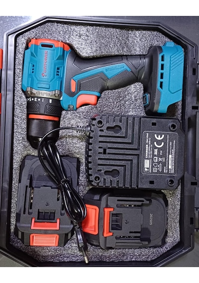 Catpower CAT-E1010 10 MM 20V 2.0AH Li-Ion Kömürsüz Akülü Vidalama Set