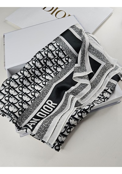 Miorel Scarfs Yeni Sezon Harf Desen Cd Vual İpek Şal Fular Silk Scarfs Shawl Hijab Siyah