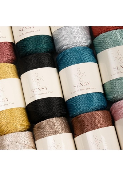 5 Mm - 400 Gr Polyester Makrome 95 M Polyester Makrome Ip Supla Ip Ve Çanta Ipliği Hardal