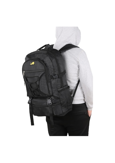 Strong Bag Strong Büyük Boy Körüklü Sırt Çantası, Dağcı Kamp Sırt Çantası Siyah