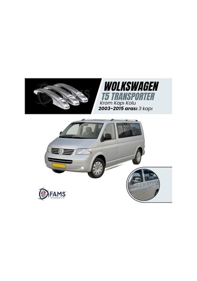 Vw T5 Transporter Krom Kapı Kolu 3 Kapı 2003-2015 P. Çelik