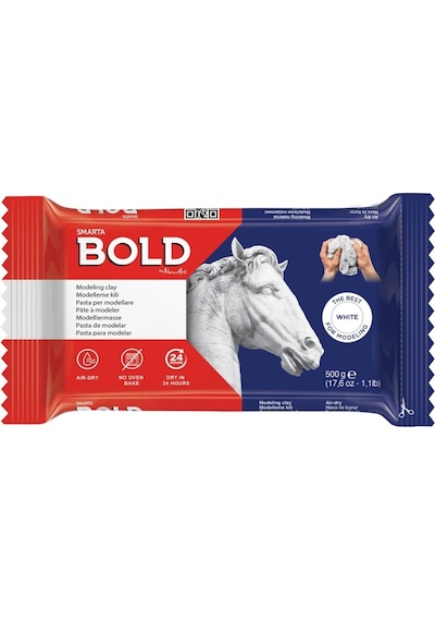 Smarta Bold Havayla Kuruyan Seramik Hamuru 500 gr. BEYAZ