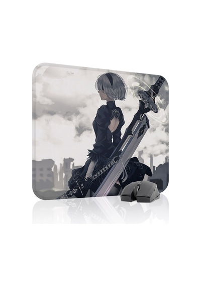 Nier: Automata Kaymaz Dikişli Kauçuk Oyuncu Mousepad V1 - 48x40 Xl Gaming Mouse Pad Fare Altlığı