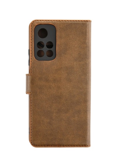 Newface - 420 - Xiaomi Redmi Note 11t Kılıf Trend S Plus Kapaklı Kılıf - Csmo-tex - - Taba