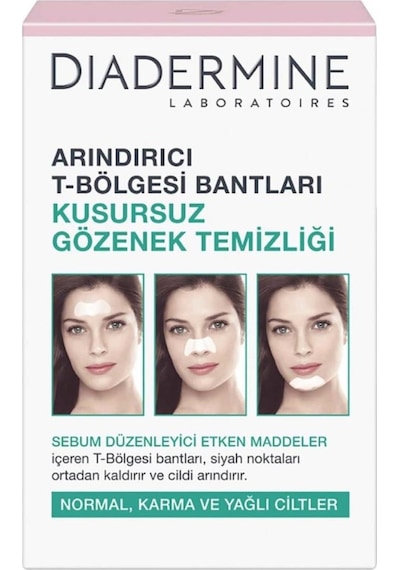 Diadermine Karma ve Normal Ciltler İçin T Bölgesi Burun Bandı 6'lı