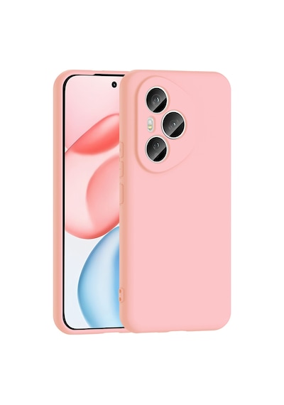 Honor 400 Pro Kılıf Yumuşak Silikon Kamera Korumalı Lansman Pazarplus Pembe