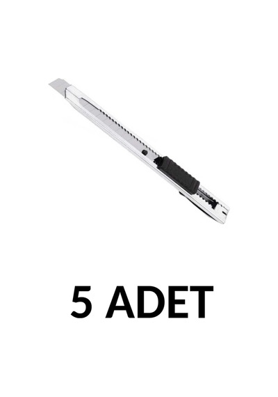 5 Adet Dar Metal Maket Bıçağı -