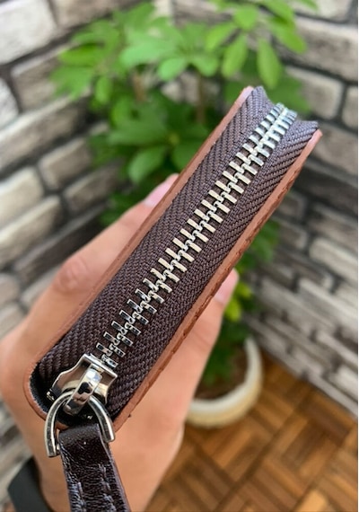 Guard Texas Baskılı Taba Fermuarlı Portföy Cüzdan Taba