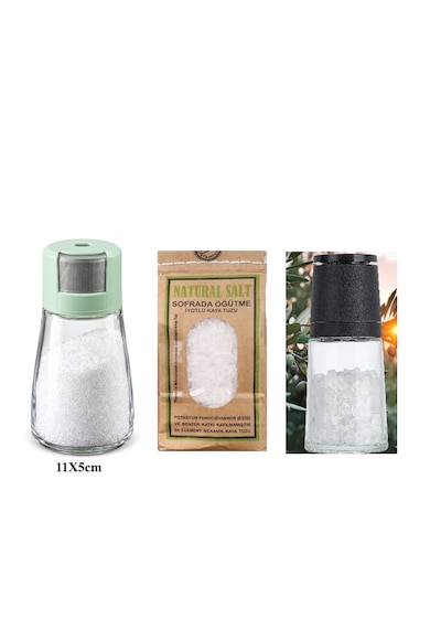 GRINDER ÖĞÜTÜCÜ + AKILLI TUZLUK+ EFEM KAYA TUZU