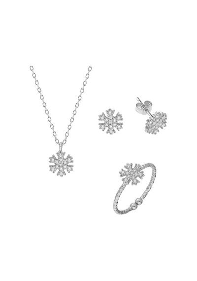 Glorria Gümüş Kar Tanesi Set (381943258)