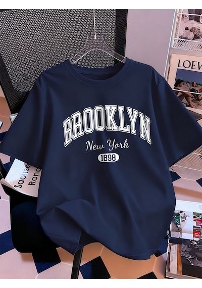 Noıssey Urban Pop Graphic Kadın Tişört Koleksiyonukod 5090 Lacivert