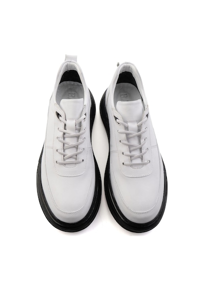 Bambi Beyaz Hakiki Deri Erkek Sneaker E01080256343