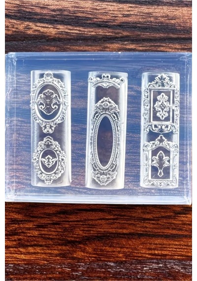İnce Nail Art Silikon Kalıp 3d Nail Art Desen Kalıbı, Tırnak Süsleme Desen Charm Tırnak Çarm 52