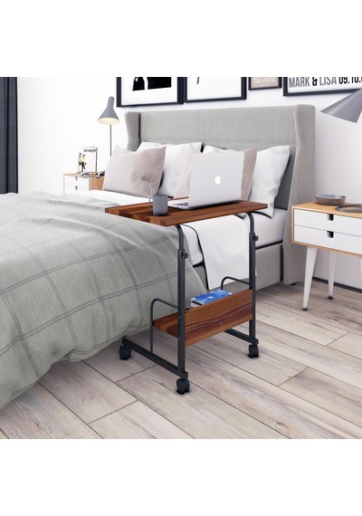 Dehalimited 60X40 Raflı Yükseklik Ayarlı Frenli Tekerlekli Çalışma Masası Lap