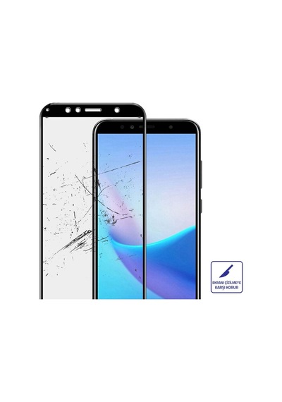 Bufalo Huawei Y6 2018 Nano 10D Cam Ekran Koruyucu Siyah