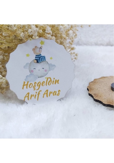 Ahşap Buzdolabı Bebek Magnet(30 Adet)
