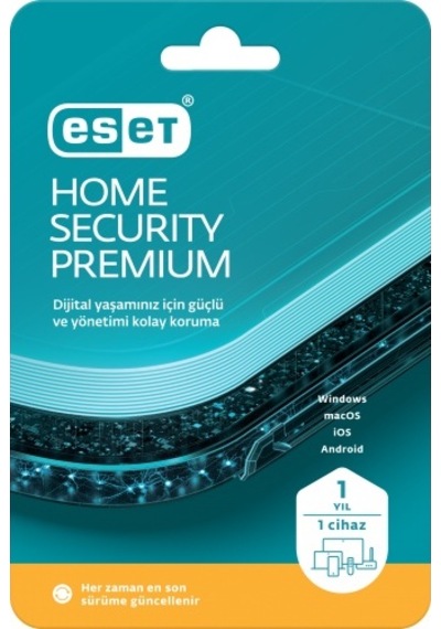 Eset Home Securıty Premium 1 Kullanıcı 1 Yıl Kutulu