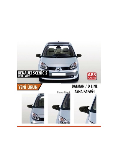 Renault Scenic 2 (2004 - 2009) Sonrası Batman Yarasa Ayna Kapağı (p