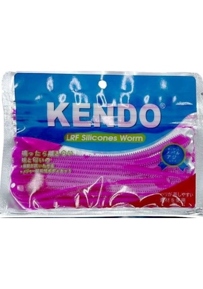 Kendo 10 Cm Lrf Silicones Worm Pink (Slim Gövde-Kokulu) 15 Adet