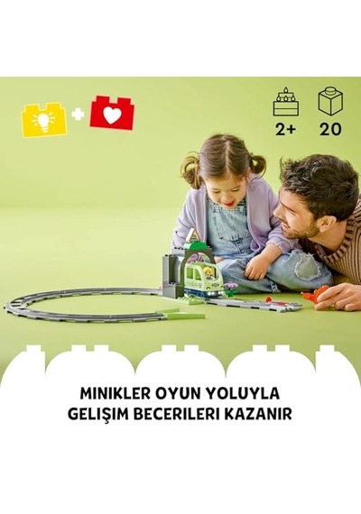 Tren Tüneli Ve Rayları Ek Seti 10425-2 Yaş Ve Üzeri Okul Öncesi Çocuklar Için Eğitici Ve Yaratıcı Tren Oyunca