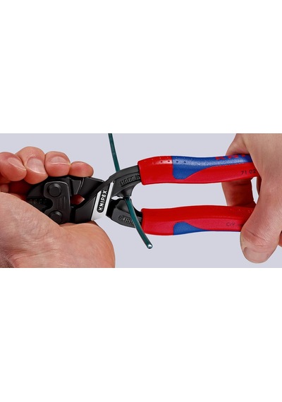 Knipex Cobolt Kompakt Cıvata Kesiciler Siyah Attramentize, İnce Çok Bileşenli Çeneler 200 Mm 71 02 200