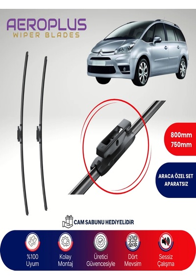 Aeroplus Citroen C4 Grand Picasso Muz Silecek Takımı 2008-2016