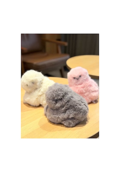 Sevimli Akıllı Baykuş Müzikli Şarjlı Çantaya Asılabilir Pelüş Oyuncak Pembe